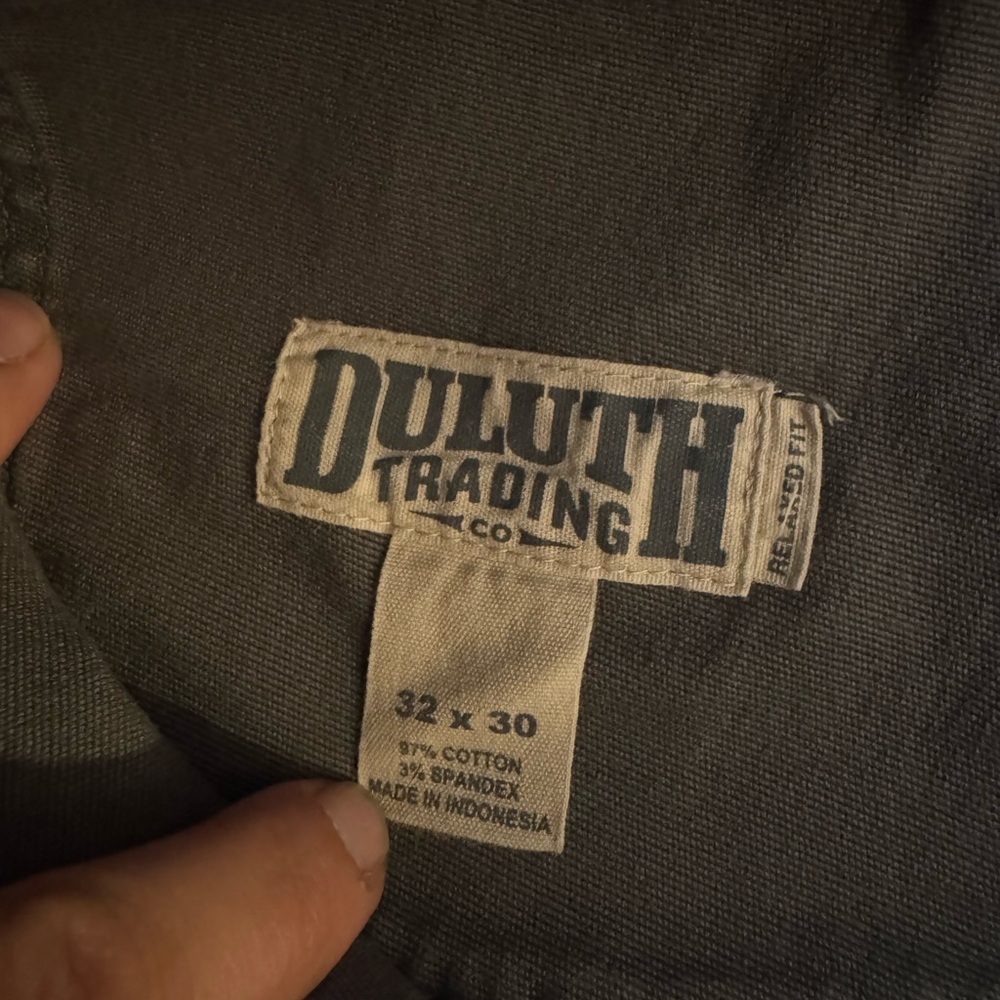 Duluth Trading Co. Flex Fire Hose Gray Pants